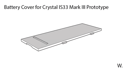 Battery Cover for Crystal IS33 Prototype